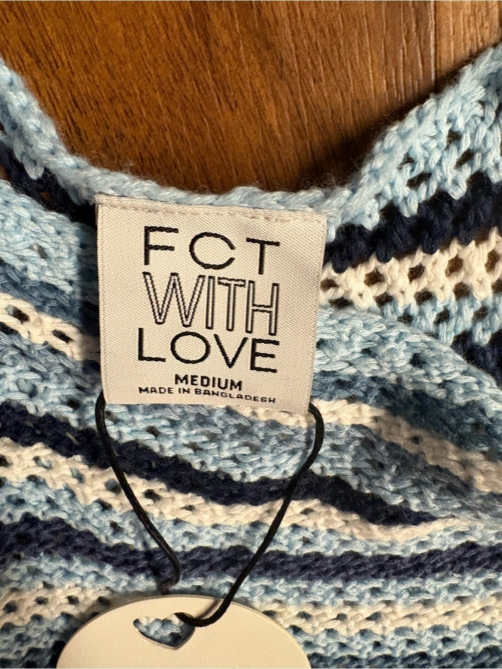 Light Blue Striped Women's Sweater